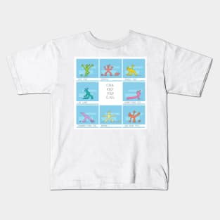 Funny corals practicing yoga Kids T-Shirt